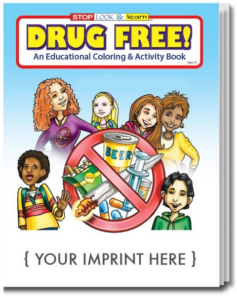 SC0105 Drug Free Coloring and Activity Book Wit...